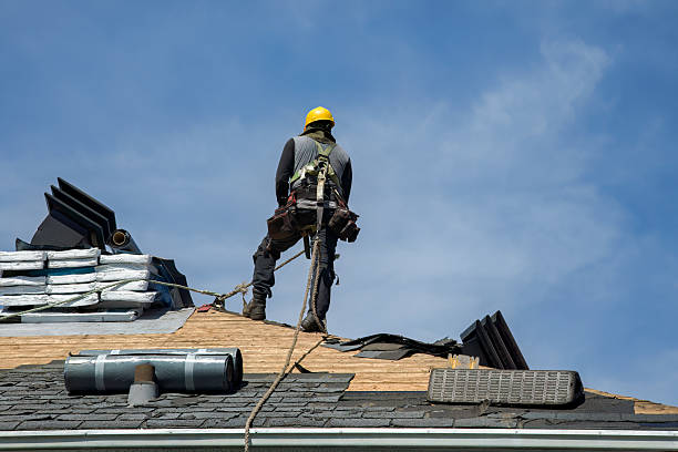 Professional Gutter Installation technician working in Greenville, WV